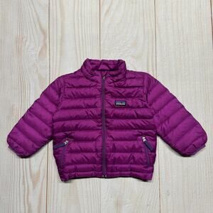 Patagonia Baby Toddler 2T Duck Down Sweater Puffer 600 Fill Jacket Purple